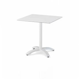 Alu/W Outdoor-Tischbein weiß