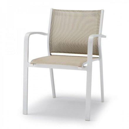 GS 936W Sessel weiß/taupe