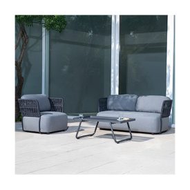 Soft Set Gartensitzgarnitur schwarz