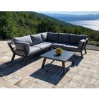 Lo-58174 Aluminium-Gartensitz grau