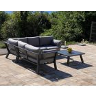 Lo-58174 Aluminium-Gartensitz grau