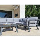 Lo-58174 Aluminium-Gartensitz grau