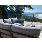 Lo-58174 Aluminium-Gartensitz grau