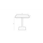 35292T Garten-Bistrotisch grün 71x71 cm