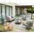 LO-T242 6-teilige Gartensitzgruppe grau