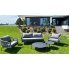 LO-T242 6-teilige Gartensitzgruppe grau