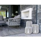 LO-T242 6-teilige Gartensitzgruppe grau