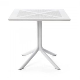 NARDI CLIPX 80 WEISS GARTENTISCH