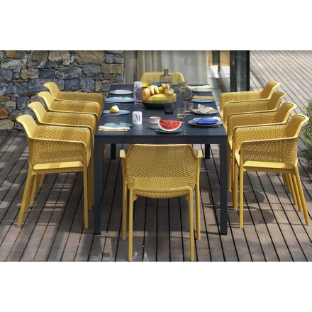 Nardi Net Stuhl - Rio ausziehbarer 280 cm Tisch für 10 Personen in verschiedenen Farben