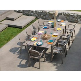   Nardi Palma Stuhl - Alloro 210-280 cm ausziehbarer Tisch für 10 Personen in verschiedenen Farben
