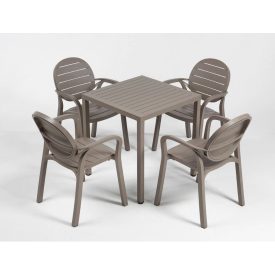   Nardi Palma Chair - Würfel 70x70 cm Tisch für 4 Personen in verschiedenen Farben