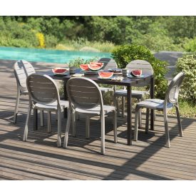   Nardi Palma Chair - Würfel 140x70 cm Tisch für 6 Personen in verschiedenen Farben